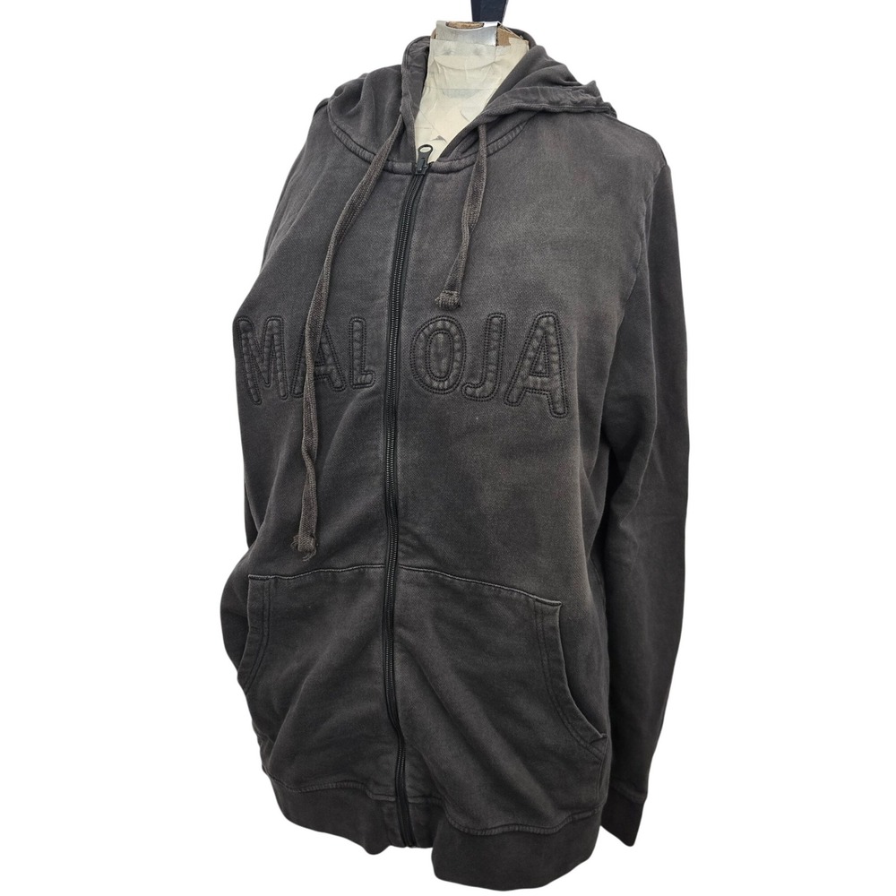 MALOJA SAMPLE Full Zip Hoodie M Distressed Fade Outdoor Cycling Soul‎ Woods